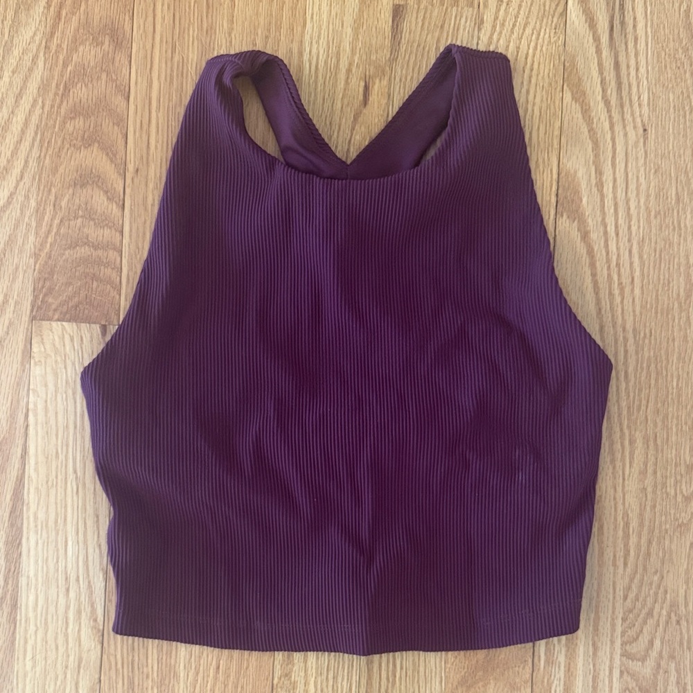 BY Refocus Ribbed Crop Tank